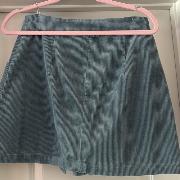 Blue Corduroy Snap-Front Skirt TRUTH BY REPUBLIC Size 6 - Picture 5 of 15